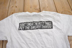 Vintage 1990s I Heart Bananas "Don't Sweat The Petty Things Pet The Sweaty Things" Graphic T Shirt