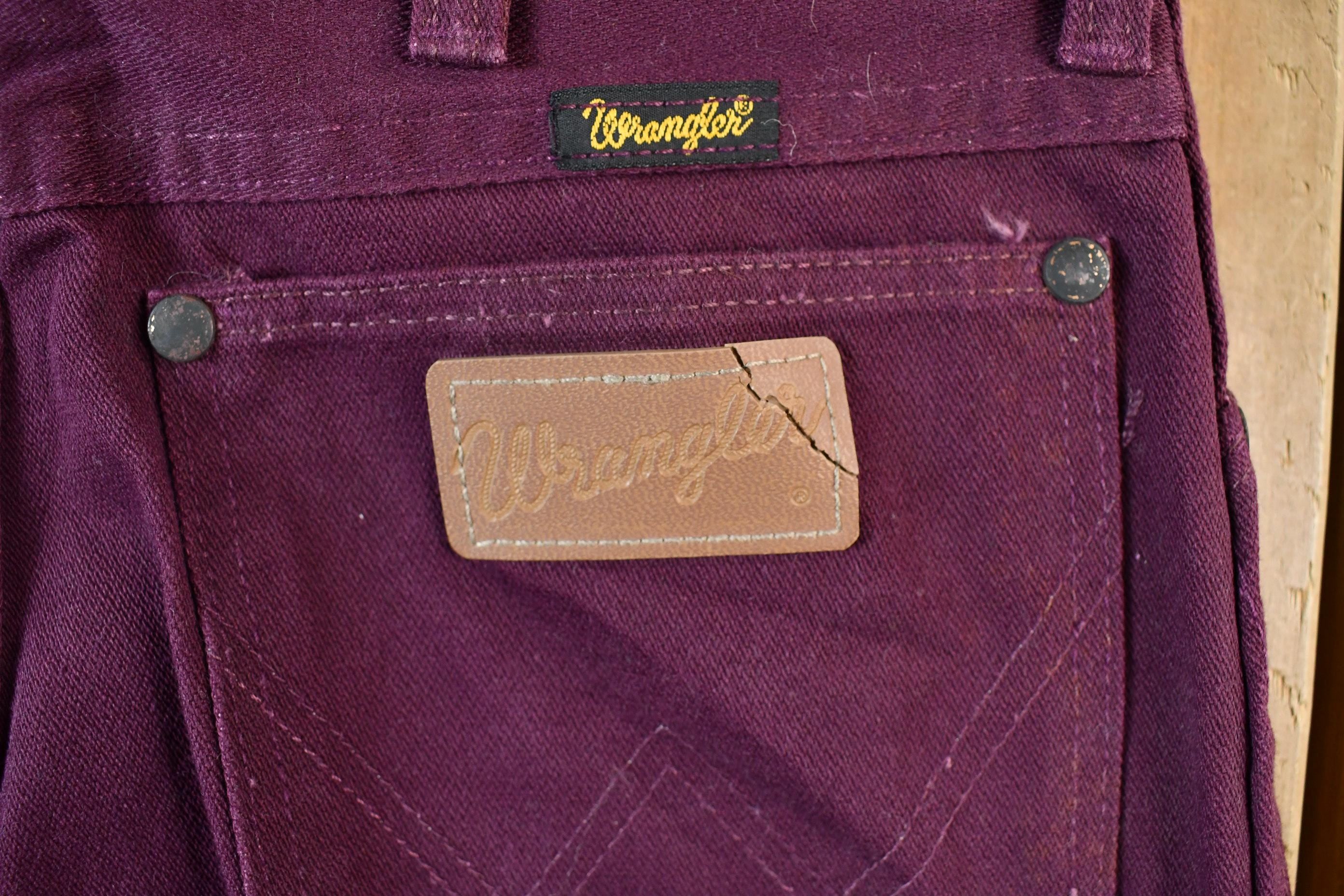 Vintage Wine Purple 1990s Wrangler Denim Jeans Size 26 x 31