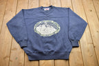 Vintage 1990s Rib Mountain Wisconsin Skiing Crewneck Sweatshirt