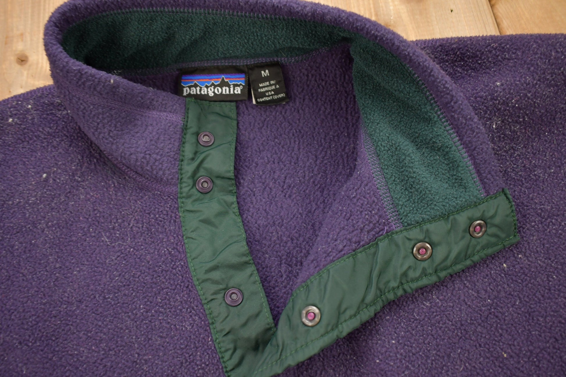 Vintage 1990s Patagonia T Snap Fleece Sweater & Matching Pants Size M