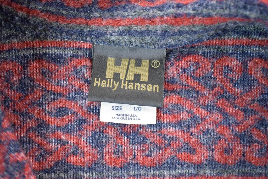Vintage 1990s Helly Hansen Fleece Outdoorsman Sweater Made In USA Mens L