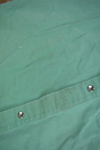 Vintage 1990s Blank Turquoise Flame Resistant Cotton Button Up Shirt