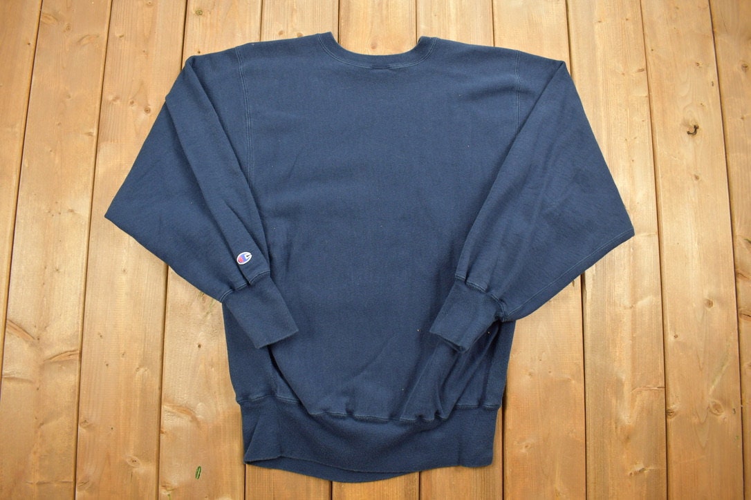 Vintage 1990s University of Michigan Embroidered Champion Crewneck Sweatshirt
