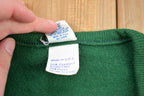 Vintage 1990s Marinette Catholic Central Michigan Knit Uniform Sweatshirt
