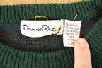 Vintage 1990s Oscar De La Renta Outdoorsman Deer Knit Crewneck Sweater Mens L