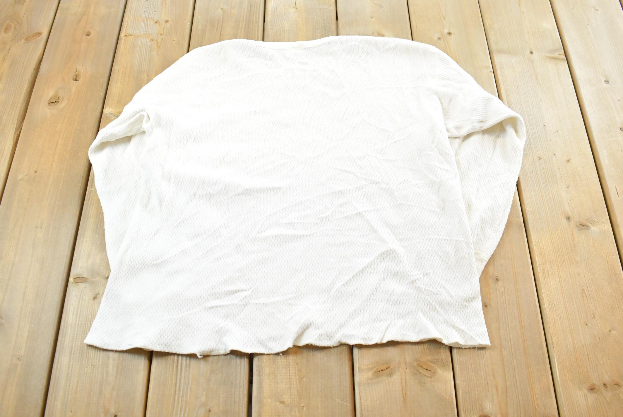 Vintage Y2K St Johns Bay Thermal Undershirt Men's S / 2000s Military Thermal / 00s Waffle Knit / Streetstyle / Streetwear / Workwear
