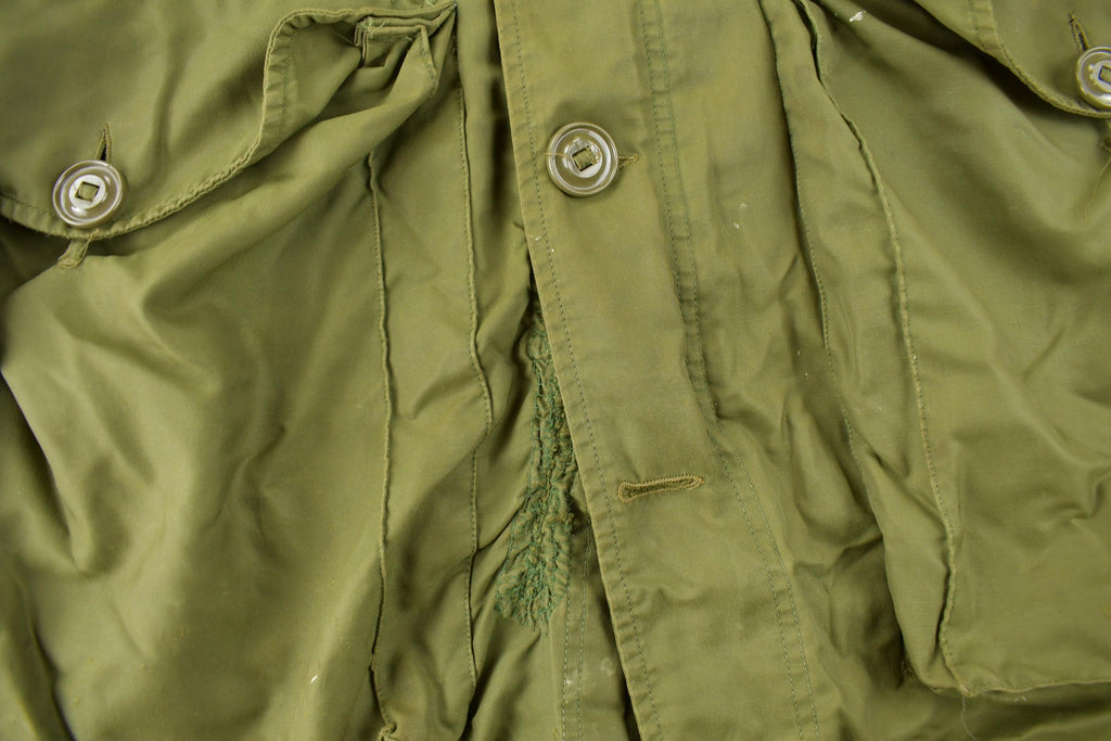 Vintage 1980s Canadian Military Button Up Army Jacket