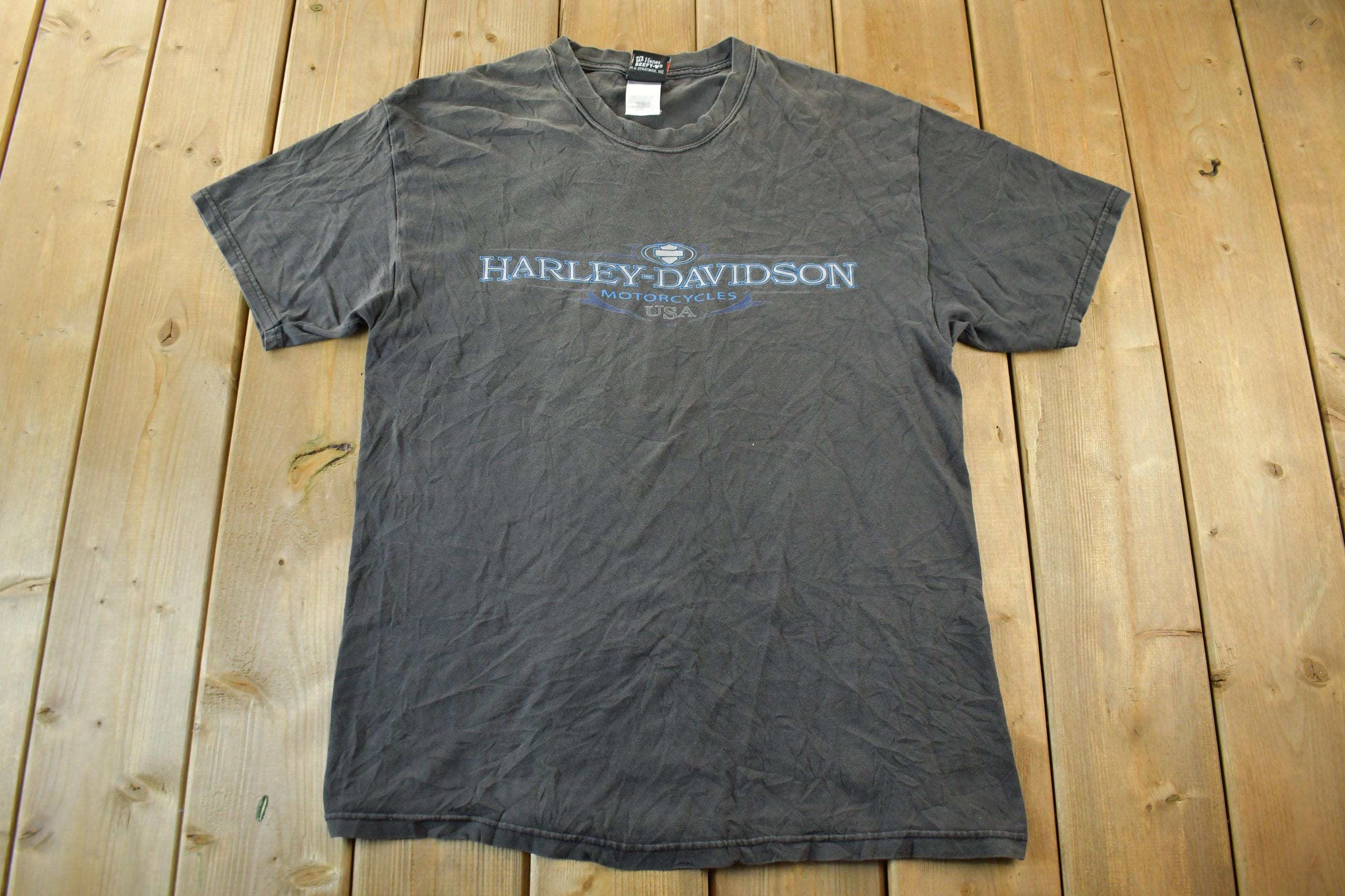 Vintage 1990s Harley Davidson Motorcycles T-Shirt Made In USA