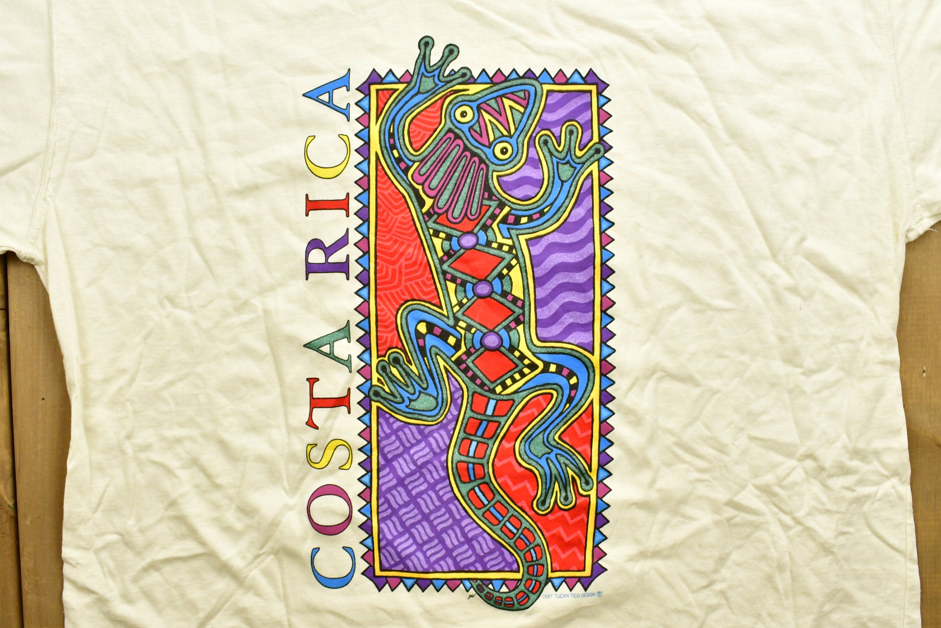 Vintage 1997 Costa Rica Lizard T-Shirt
