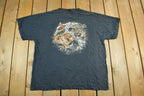 Vintage 1990s Yin Yang Dragon Tiger Graphic T-Shirt Men's XL