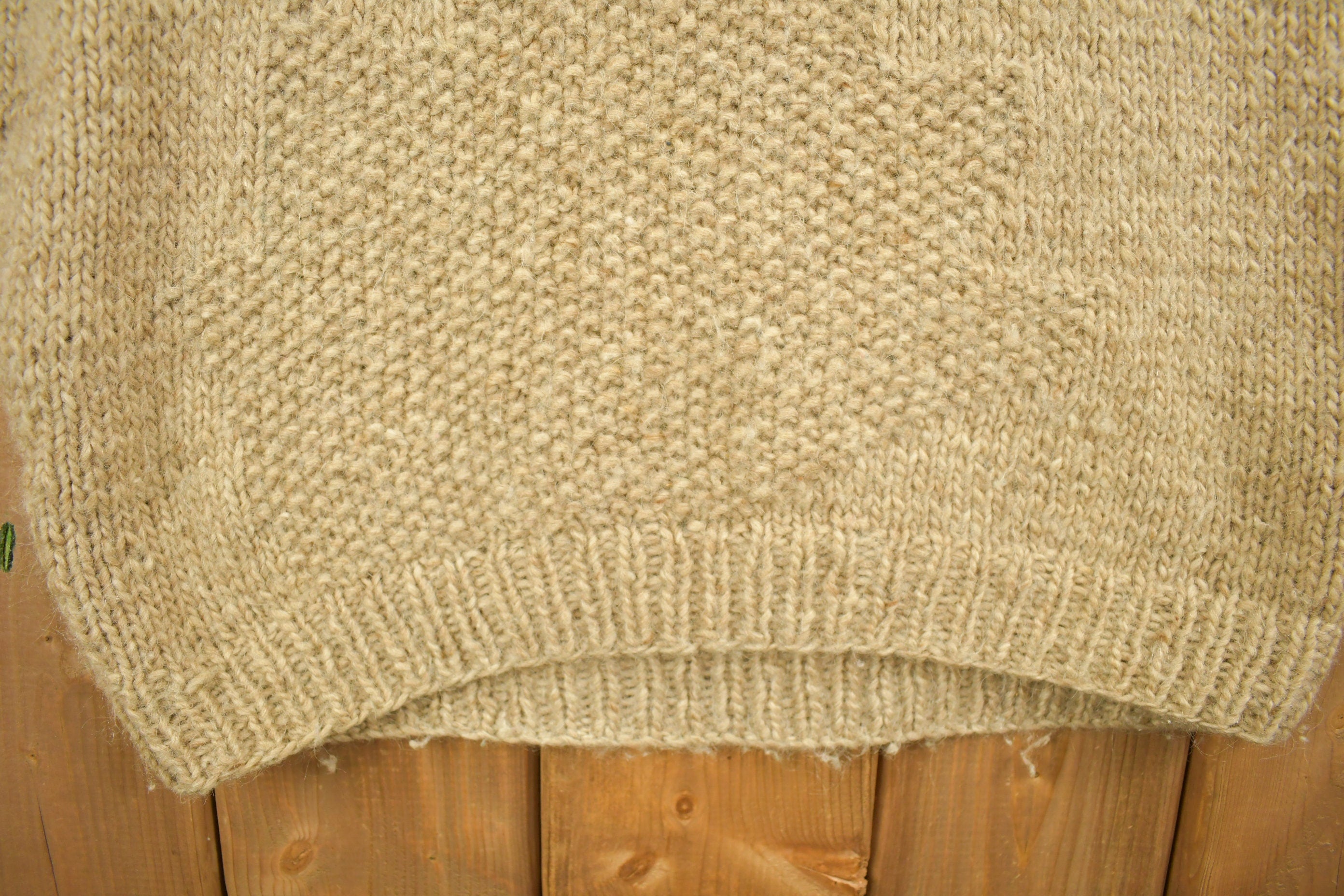 Vintage 1990s Knitwear Wool 3D Cable Knit Sweater