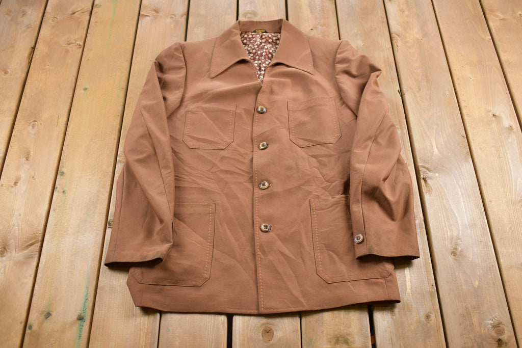 Vintage 1970s Brown Blazer Jacket