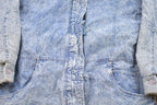 Vintage 1990s Blue Creek Acid Wash Denim Full Length Jean Jacket