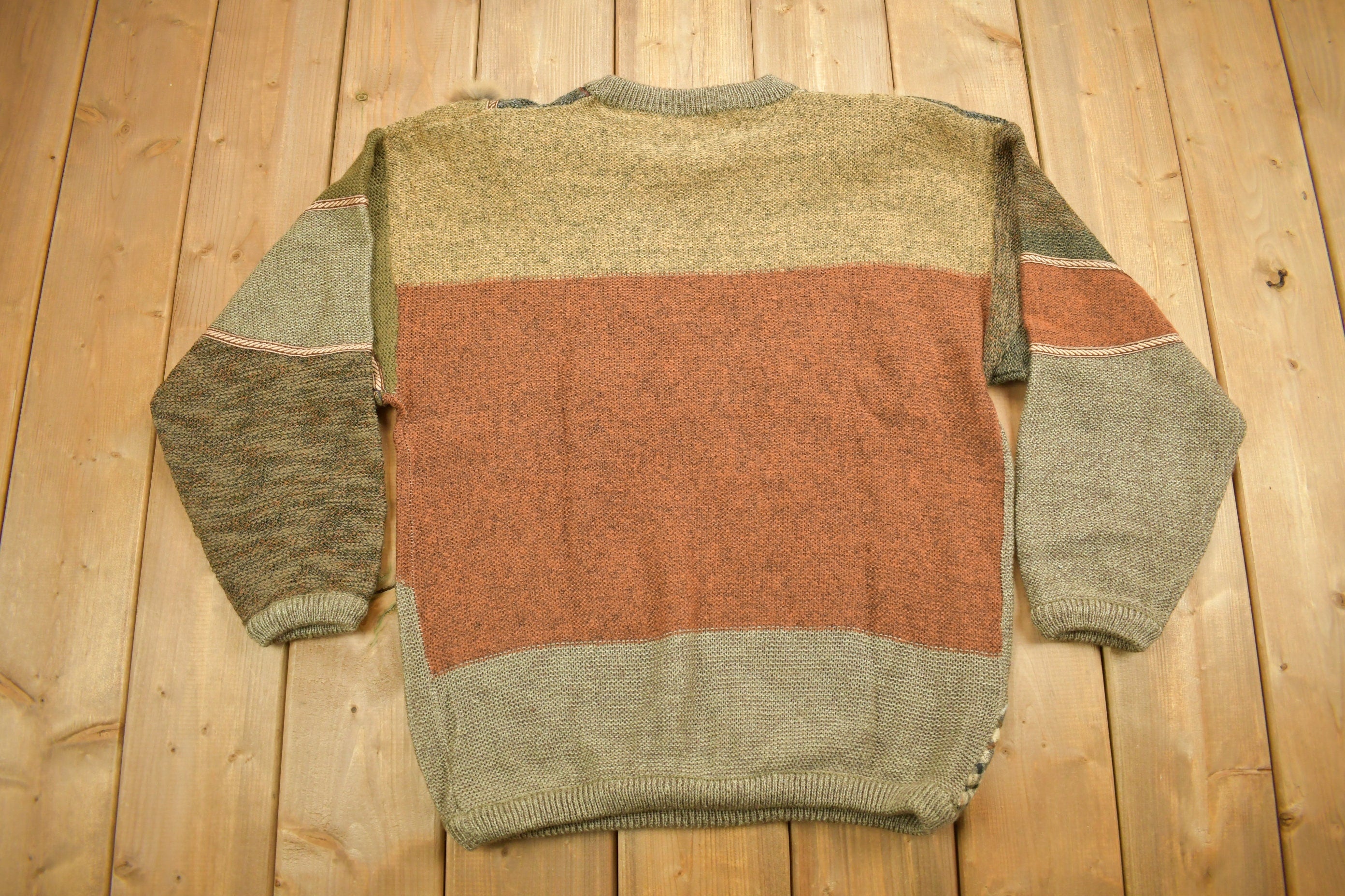 Vintage 1990s Contraire Knitted Crewneck Sweater