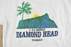 Vintage 1990s Diamond Head Hawaii Climbing Souvenir T-Shirt