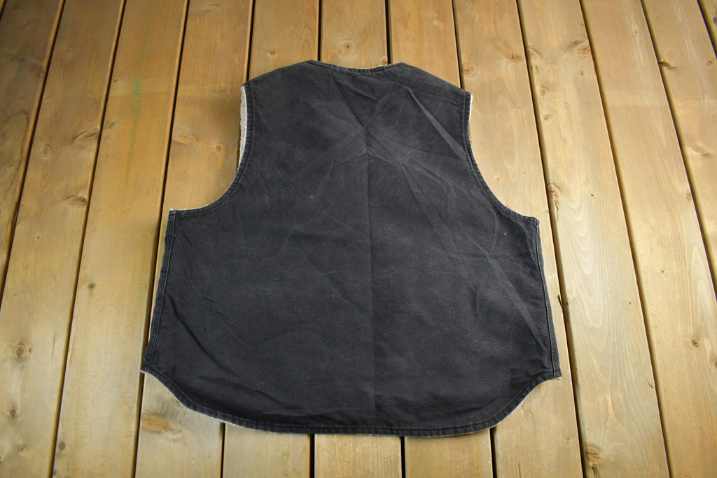 Vintage 1990s Carhartt Sherpa Lined Jacket Vest Mens XL