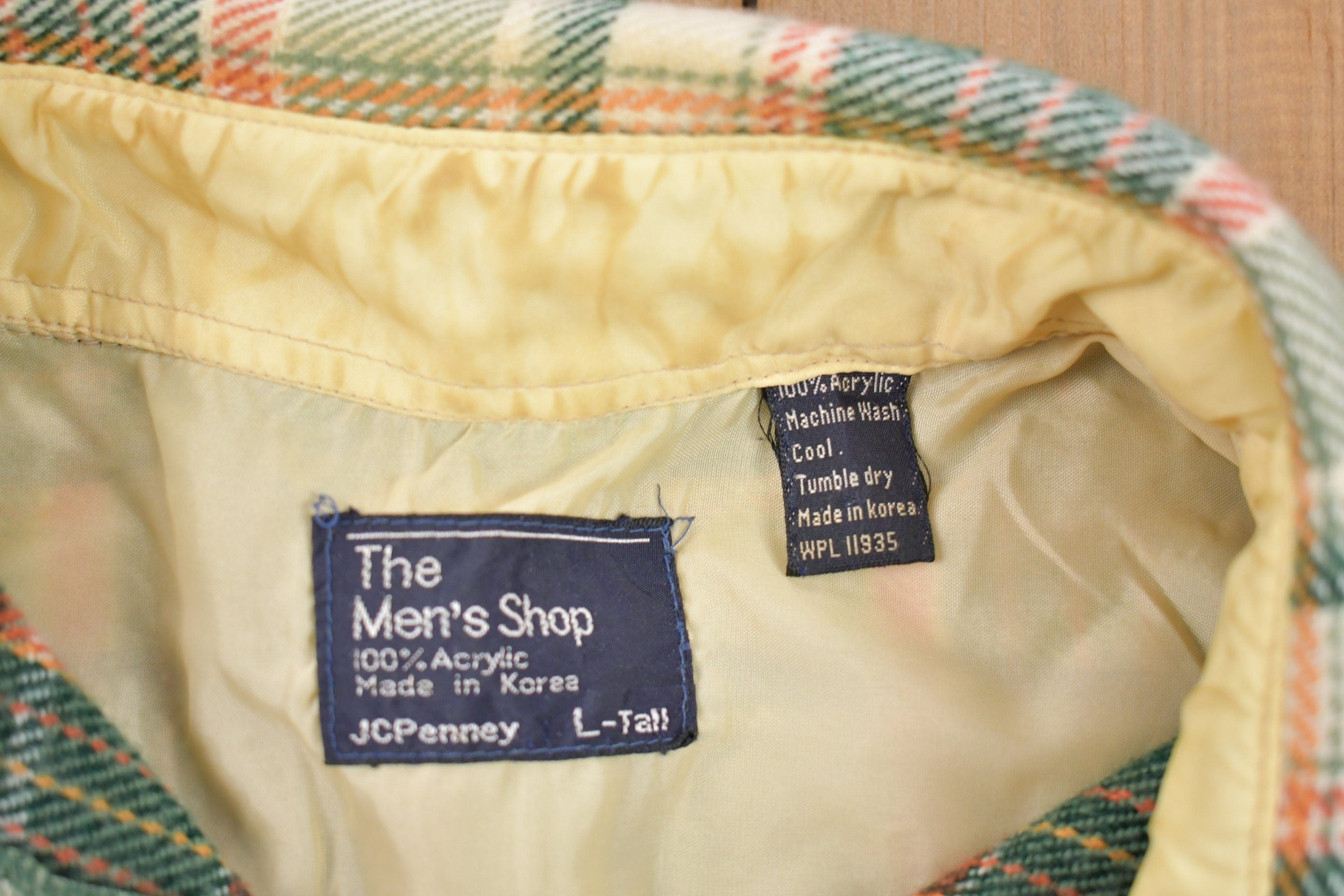 Vintage 1980s JC Penney Men's Shop Button Up Shirt