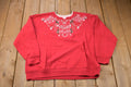 Vintage 1990s Shenanigans Embroidered Christmas Sweater , 90s Holiday Crewneck , Winter Wear , Festive Graphic Print