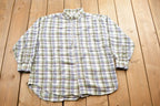 Vintage 1990s Northern Reflections Plaid Flannel Button Up Shirt