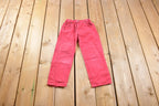 Vintage 1990s Red Riveted Youth Levi Red Tab Jeans Size 20 x 18
