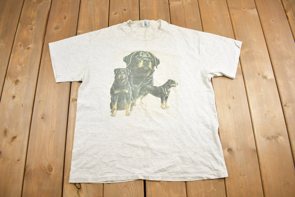 Vintage 1994 Rottweiler Dog Graphic T-Shirt