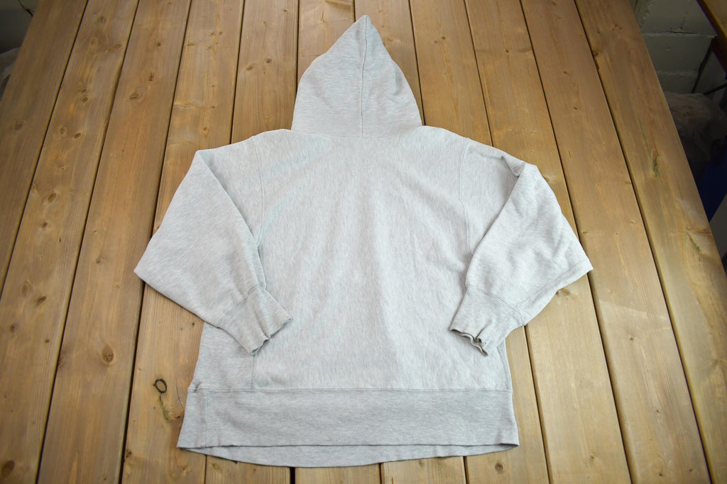 Vintage 1980s Champion Reverse Weave Blank Heavy Weight Hoodie Sweatshirt Made In USA