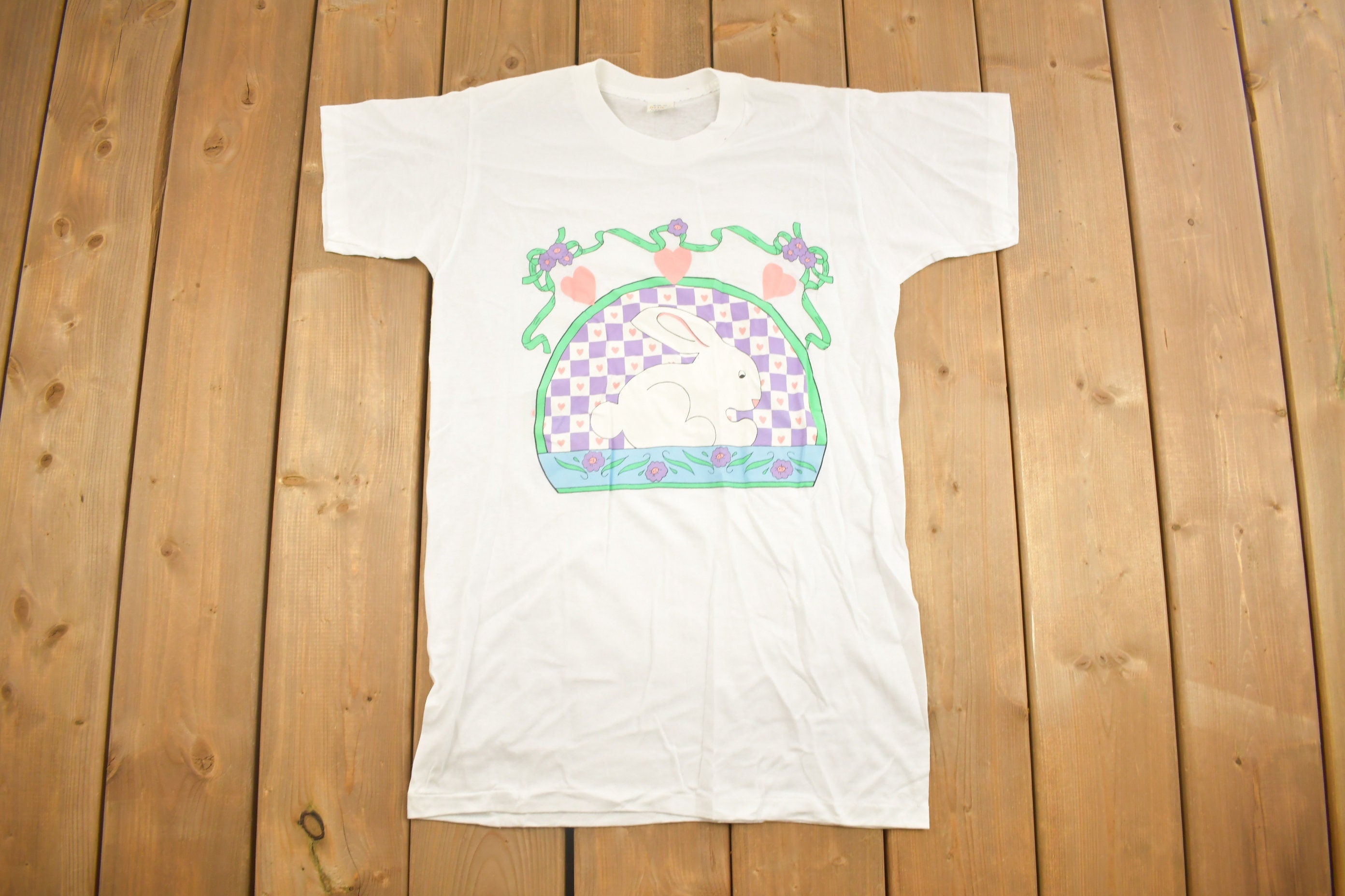 Vintage 1990s Cute Bunny Graphic T-Shirt