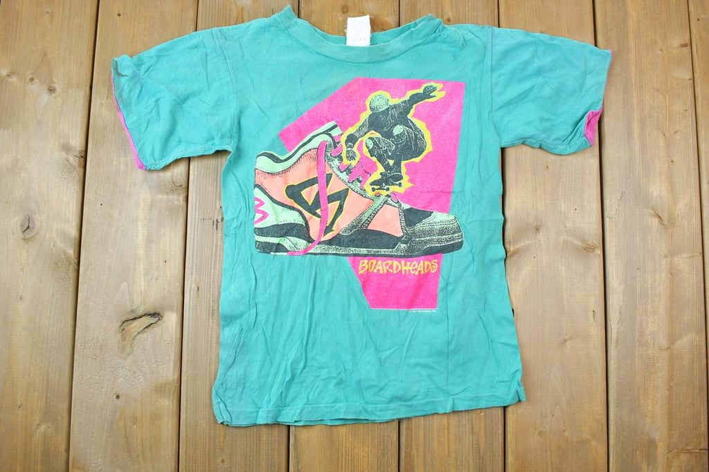 Vintage 1990s Youth Medium Boardheads Graphic Skateboarding T-Shirt