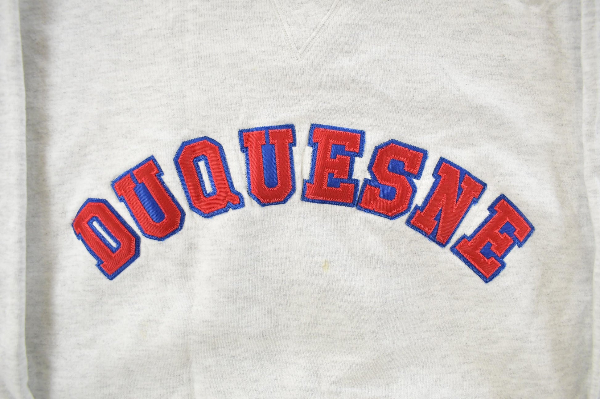 Vintage 1990s Duquesne University Crewneck Sweatshirt Mens L / Vintage Collegiate / 90s College Crewneck / Made in USA