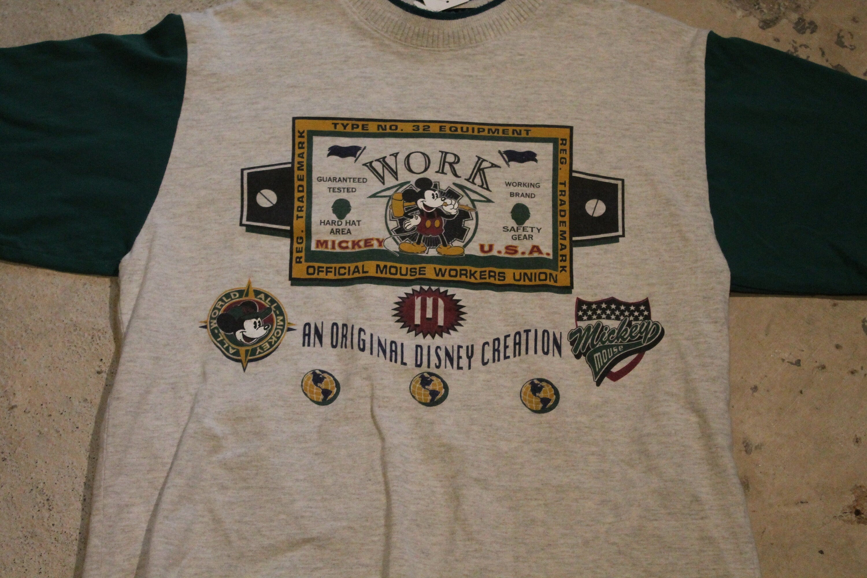 Vintage 1990s Disney Originals Mickey Mouse Workers Union T Shirt