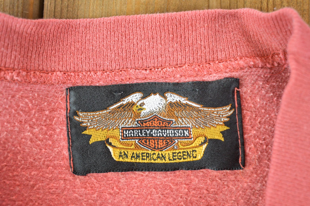 Vintage 1990s Harley Davidson American Classic Souvenir Motorcycle Crewneck Sweatshirt