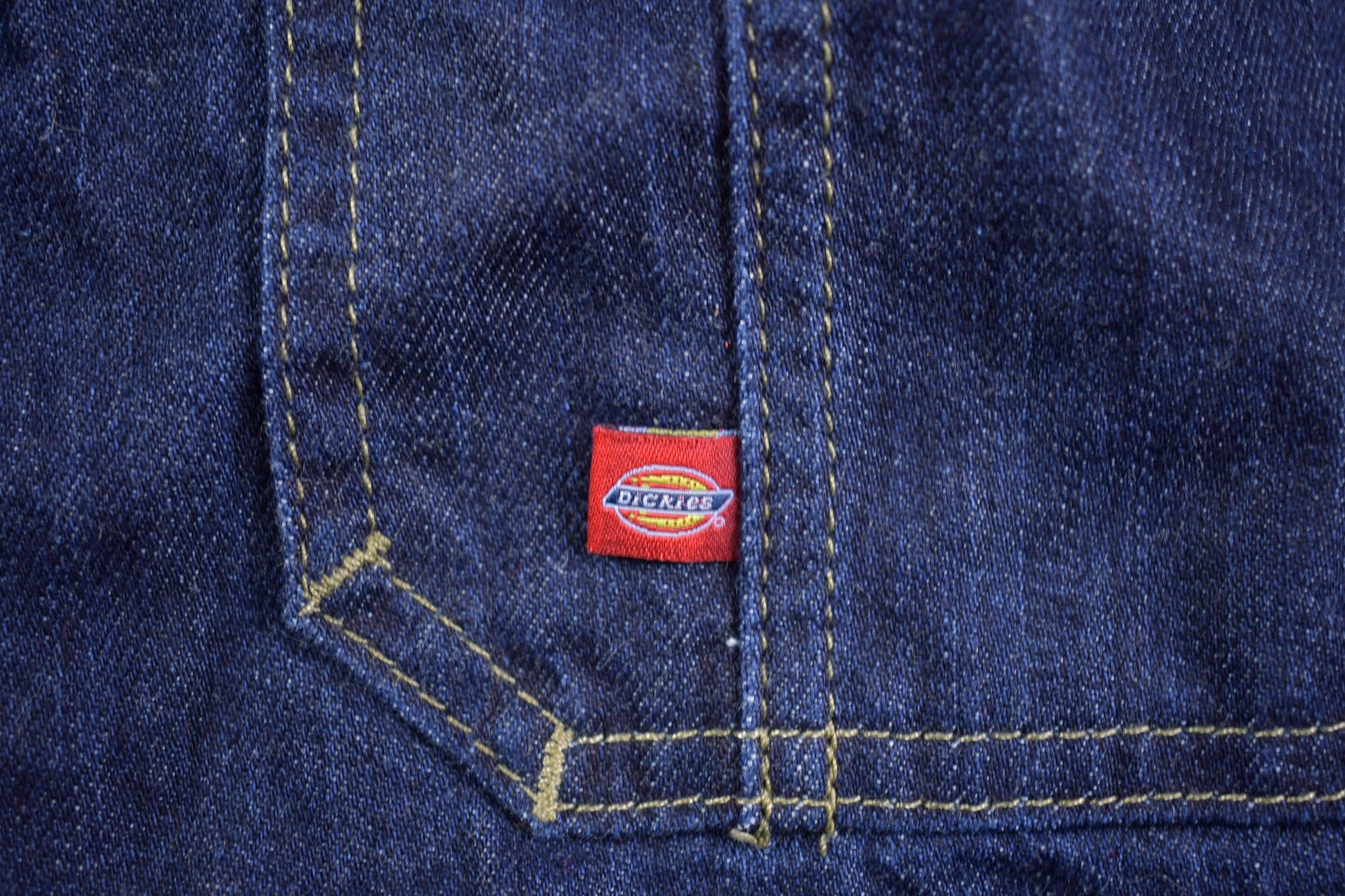 Vintage 1990s Dickies Denim Overalls Size 44 x 32 / Vintage Overalls / Streetwear / Vintage Workwear / Outdoorsman / Essentials