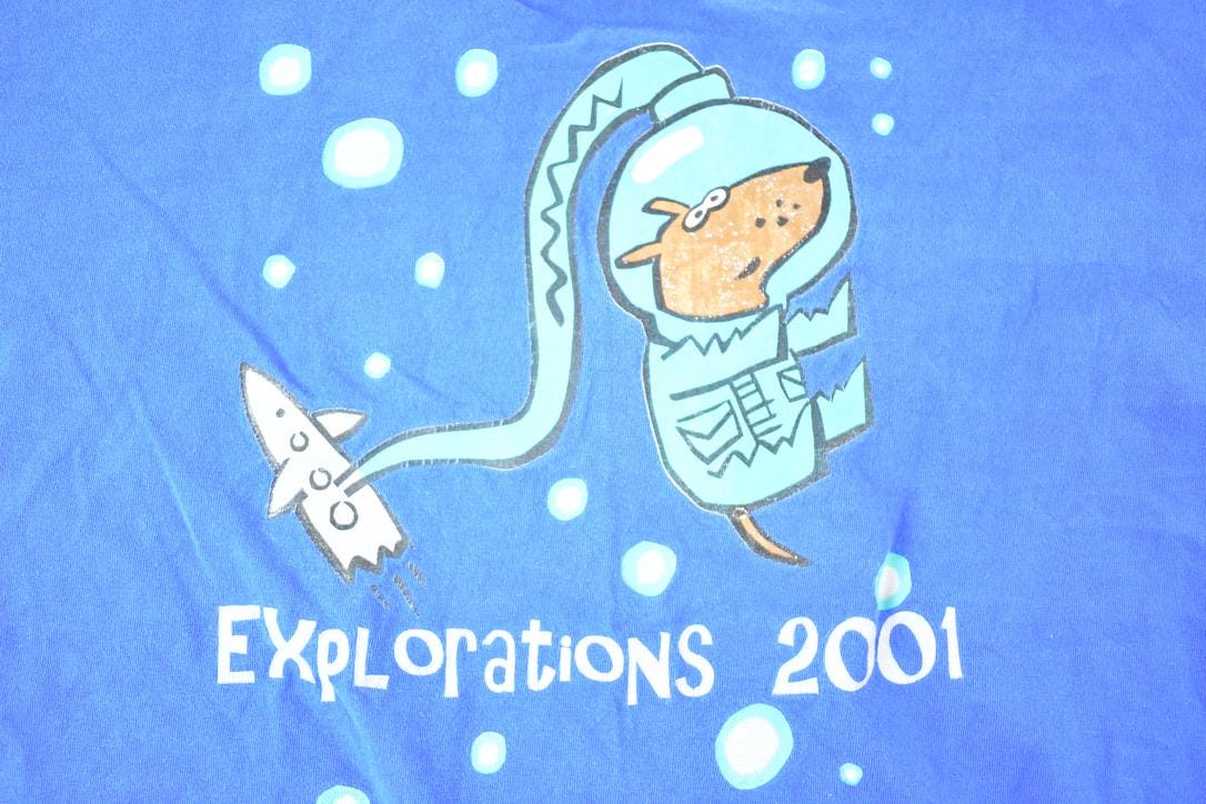 Vintage 2001 Explorations Souvenir T-Shirt Men's L