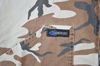 Vintage 1990's Excalibur Military Camo Light Button Up Spring Army Jacket