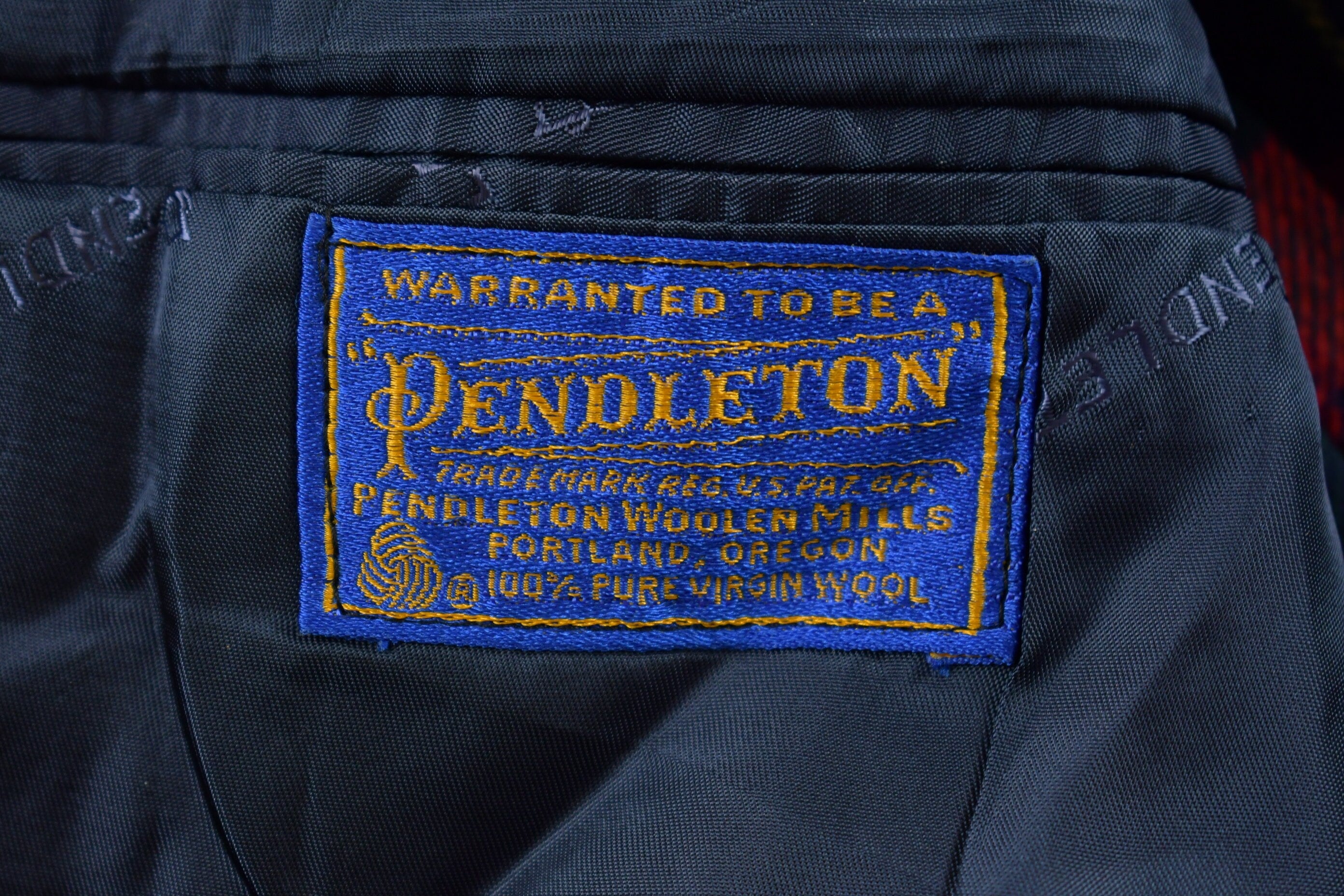 Vintage 1960s Pendleton Woolen Mills Vintage Button Up Blazer Shirt
