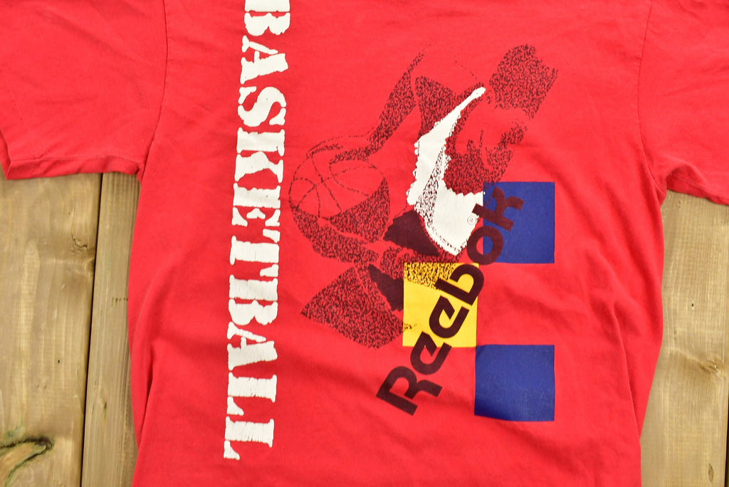 Vintage 1990s Reebok Basketball Graphic T-Shirt