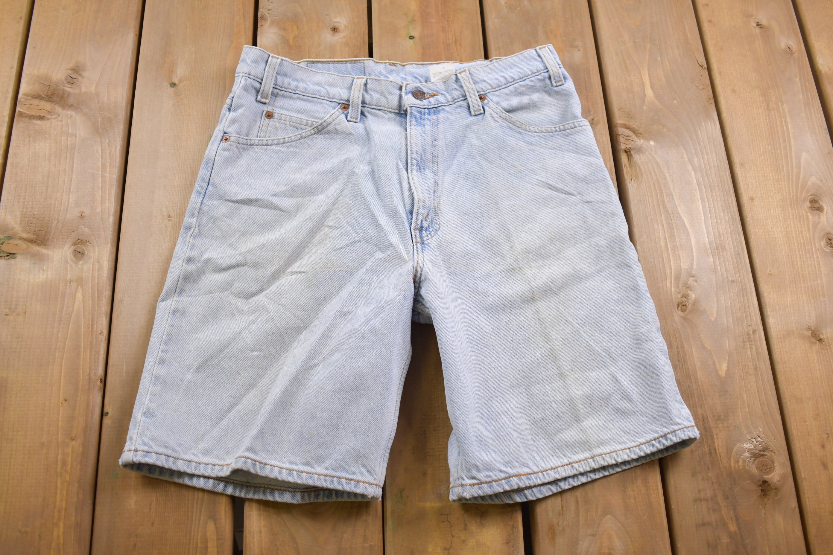Vintage 1990s Levi's 550 Orange Tab Jean Shorts 30 x 8