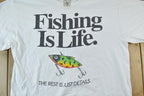 Vintage 1990s Fishing Is Life Graphic T-Shirt