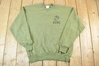 Vintage Military Army Green Militaria Crewneck Sweater