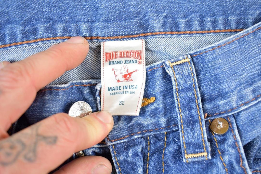 Vintage Y2K True Religion Denim Jeans Size 34 x 28 / Vintage Denim / Vintage Levis / Made In USA / Retro Jeans
