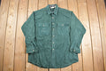 Vintage 1990s M Fine & Sons Blank Green Button Up Shirt