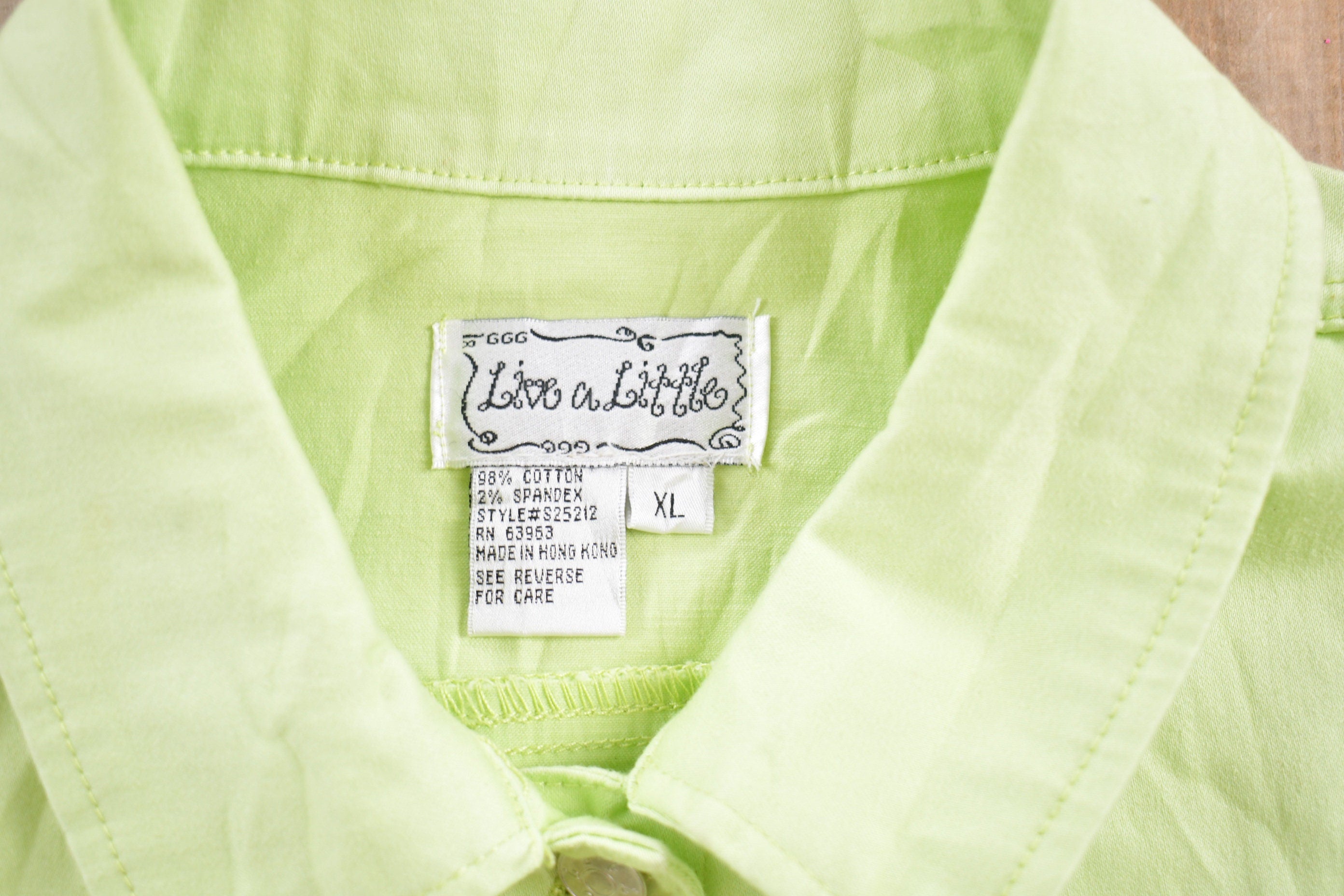 Vintage 1980s Live A Little Denim Jean Jacket
