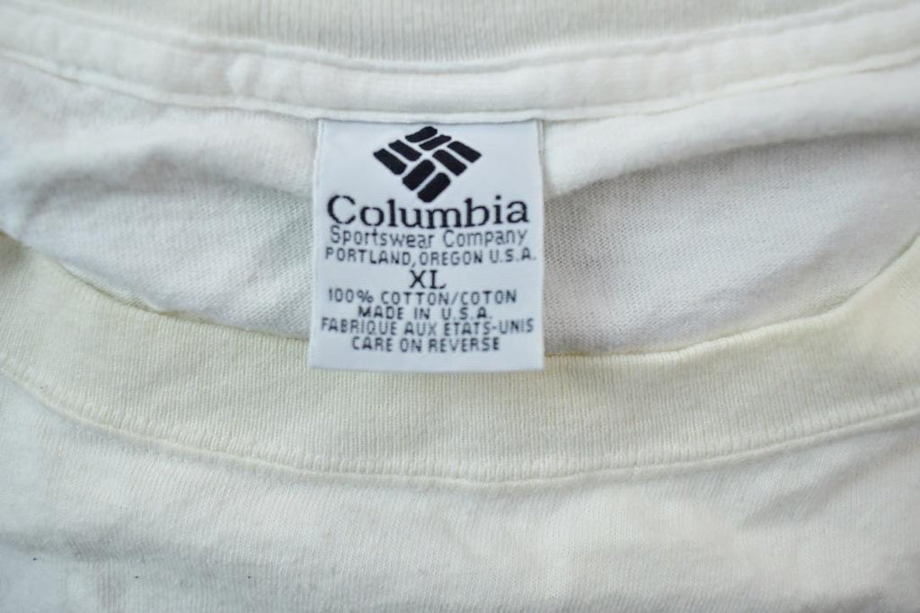 Vintage 1990s Columbia Fish Compass Theme Graphic T-Shirt