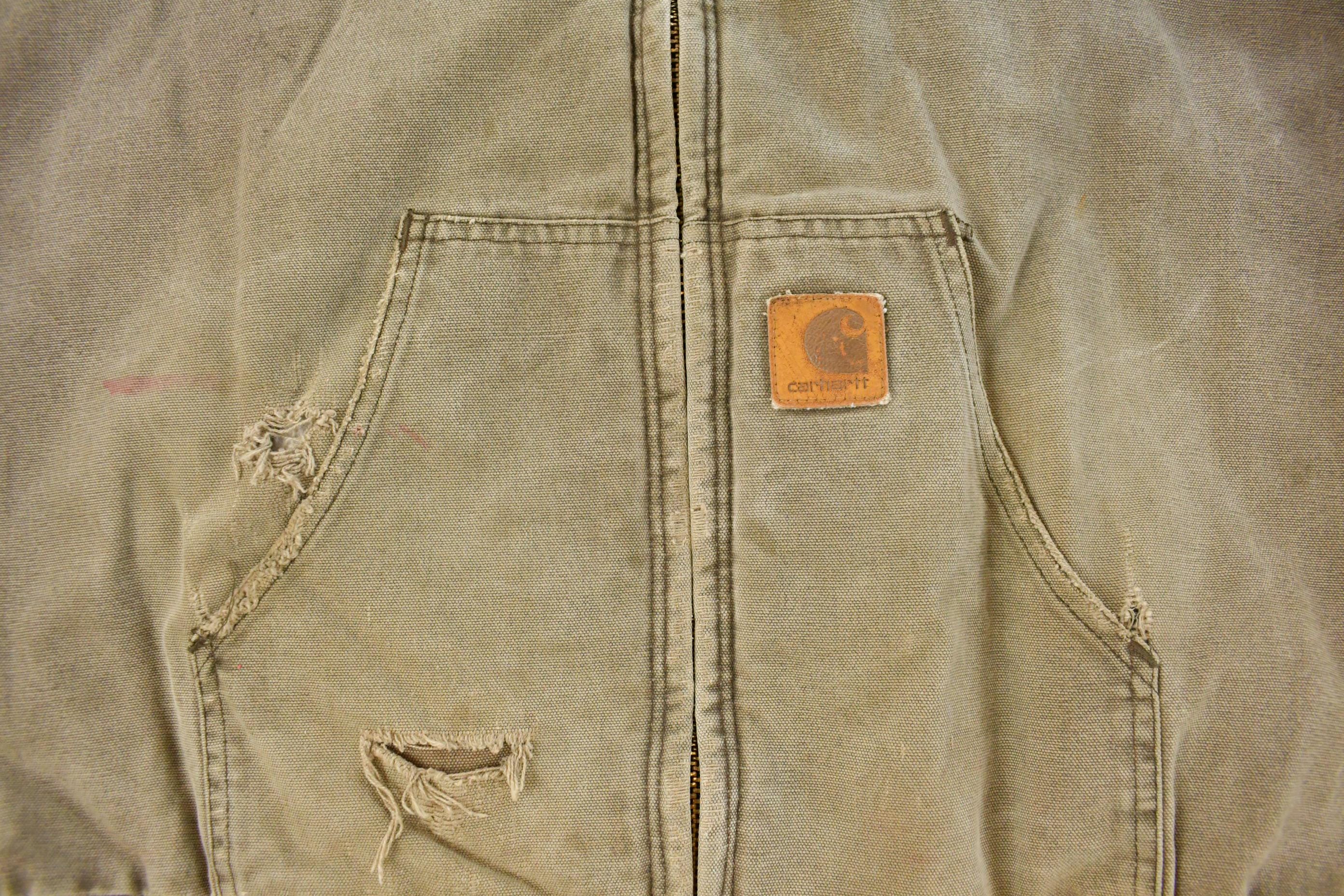 Vintage 1990s Carhartt Hooded Jacket Men's 2XL