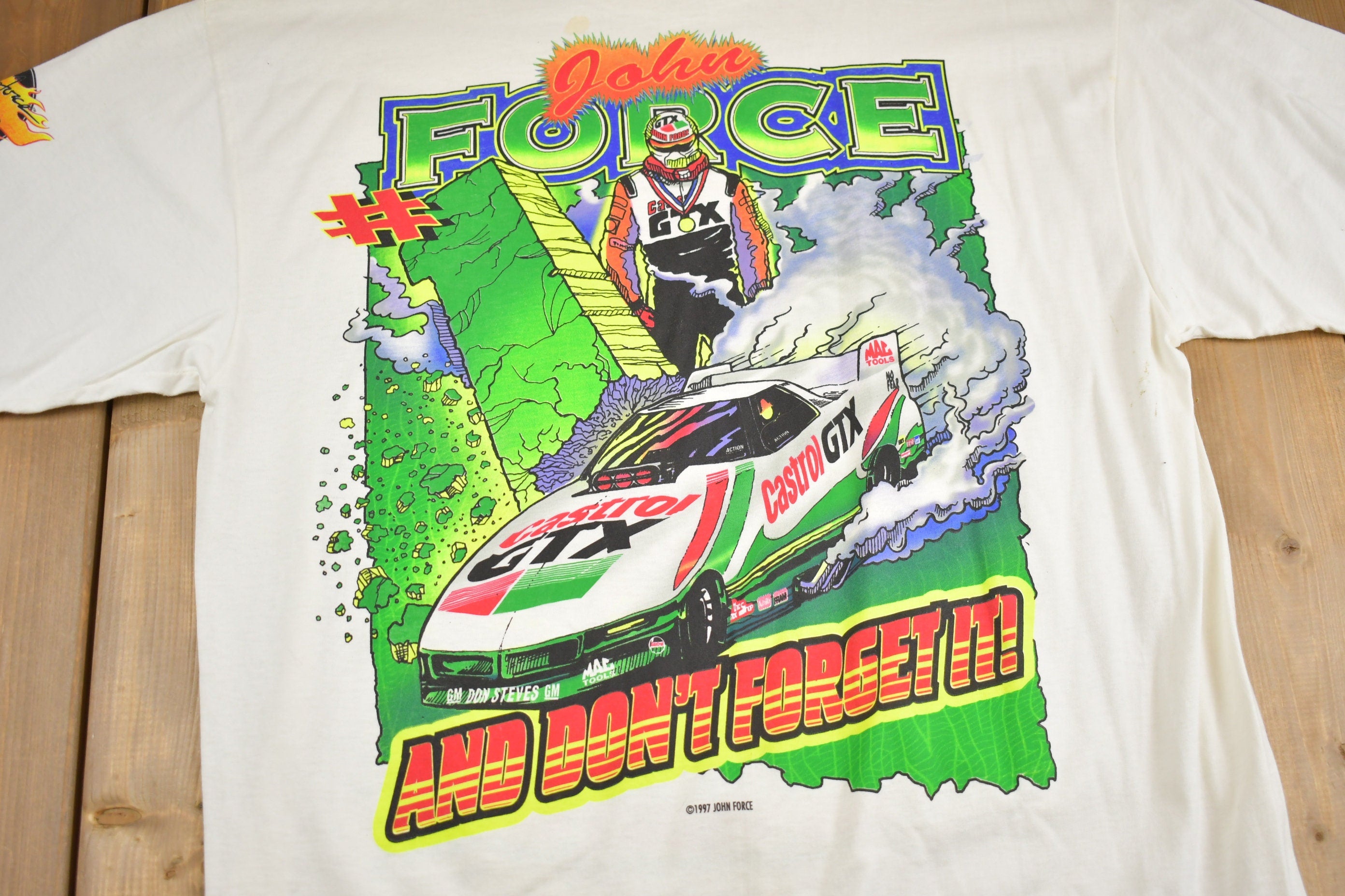 Vintage 1997 John Force Racing T-Shirt