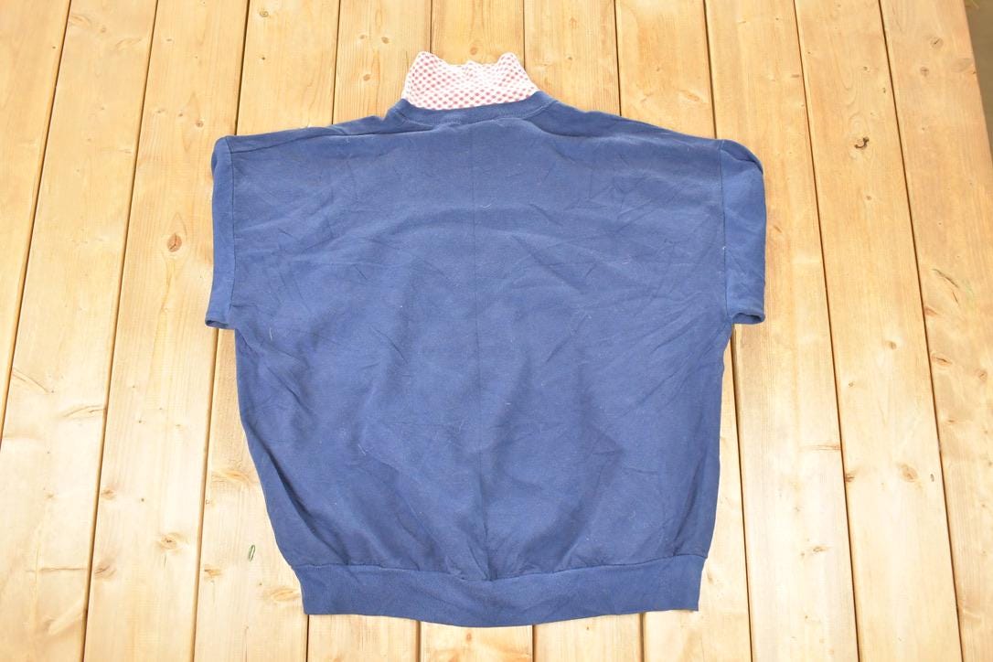 Vintage 1990s Dalmatian Apple Baskets Picnic Turtleneck Sweatshirt Women's XXXL