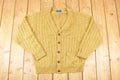 Vintage 1990s Towncraft Cable Knit Cardigan Sweater Men's L