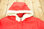 Vintage 1980s MG Full Length Red Windbreaker Jacket