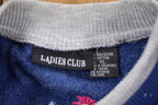 Vintage 1990s Ladies Club Floral Embroidered Crewneck Sweatshirt