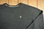 Vintage Y2K Champion Blank Black Crewneck Sweatshirt